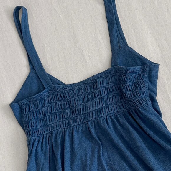 Vintage Y2K American Eagle Soft Girl Blue Bow Knot Babydoll Cami Tank Top - M - Picture 3 of 3